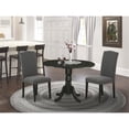 thumbnail image 2 of Atlin Designs 3-piece Wood Dining Set in Black/Dark Gotham Gray, 2 of 6