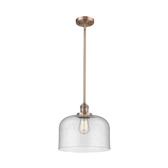 Innovations 1-LT Vintage LED X-Large Bell 12" Pendant - Antique Copper - 201S-AC-G74-L-LED