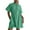 Green, variant on hotojiny Dresses for Women Summer Lightweight Zip up Collared Workout Tunic Mini Dress Solid Flowy A-Line T Shirt Dresses