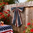 thumbnail image 5 of Oversized Fabric Bow Hanging Ornaments in Patriotic Hues, Eye-Catching Party Decor Pendants for 4Th Of July, Indoor Entryways, Venue Setup and Independence Day Festive Scene Arrangement,, 5 of 6