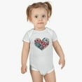 thumbnail image 3 of Boho Floral Heart Baby Onesie® - Choose from 4 Colors - Cute Infant Outfit, 3 of 3