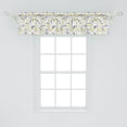 thumbnail image 2 of Ambesonne Flowers Window Valance, Daisy Leaf Spring Time, 54" X 12", Yellow White, 2 of 3