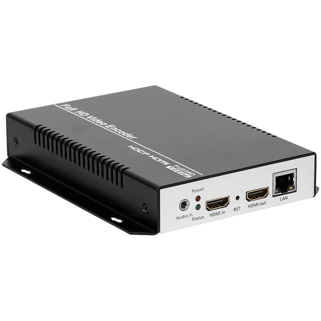 URayCoder Wired MPEG4 HD 1080P 1080i H.264 HDMI Video Encoder HDMI to H.264 RTMP RTSP UDP HTTP M3U8 Multicast SRT Encoder IPTV Transmitter Hardware for Facebook YouTube Ustream Twitch RTMP RTMPS Live