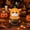 B, variant on Vintage Indoor Halloween Resin Tabletop Decorations, Cute Highland Cow Pumpkin Statue Ornaments for Kitchen Office Shelf Mantel Holiday Decor