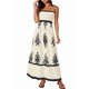 thumbnail image 1 of Vestido de Tirantes Finos con Estampado Floral y Bolsillos, Color Albaricoque XL, 1 of 10