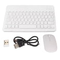thumbnail image 1 of Ensemble Clavier et Souris Sans Fil Bluetooth, Clavier et Souris Assortis Portables pour PC Portable, Blanc, 1 of 14