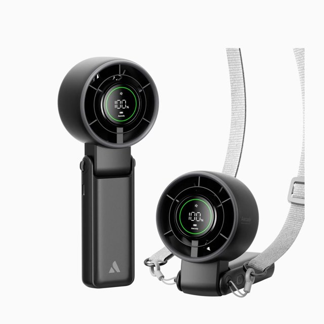 Ventilador portátil Aecooly Turbo de mano 3 en 1 recargable por USB