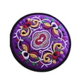 thumbnail image 1 of Drinks Coasters Vintage Ethnic Teacup Mat Portable Embroidered Pad Insulation Pads Table Decoration for Friends Housewarming Purple, 1 of 10