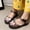 Black, variant on Girl's Jelly Dress Sandals Slides Summer Cute Princess Closed Toe Wedding Slip on Dance Shoes White 10(26)