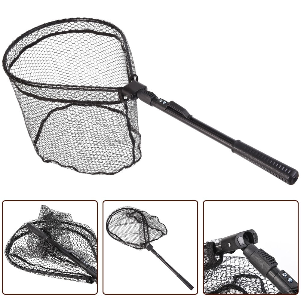 Beisidaer Aluminum Alloy Folding Fly Fishing Hand Net Fly Fishing Net