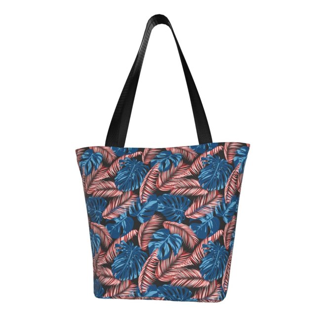 Disketp Tropical Leaves for Women’s Casual Shoulder Tote Bag Cross-body Handbags for Shopping, Travel and Daily Use