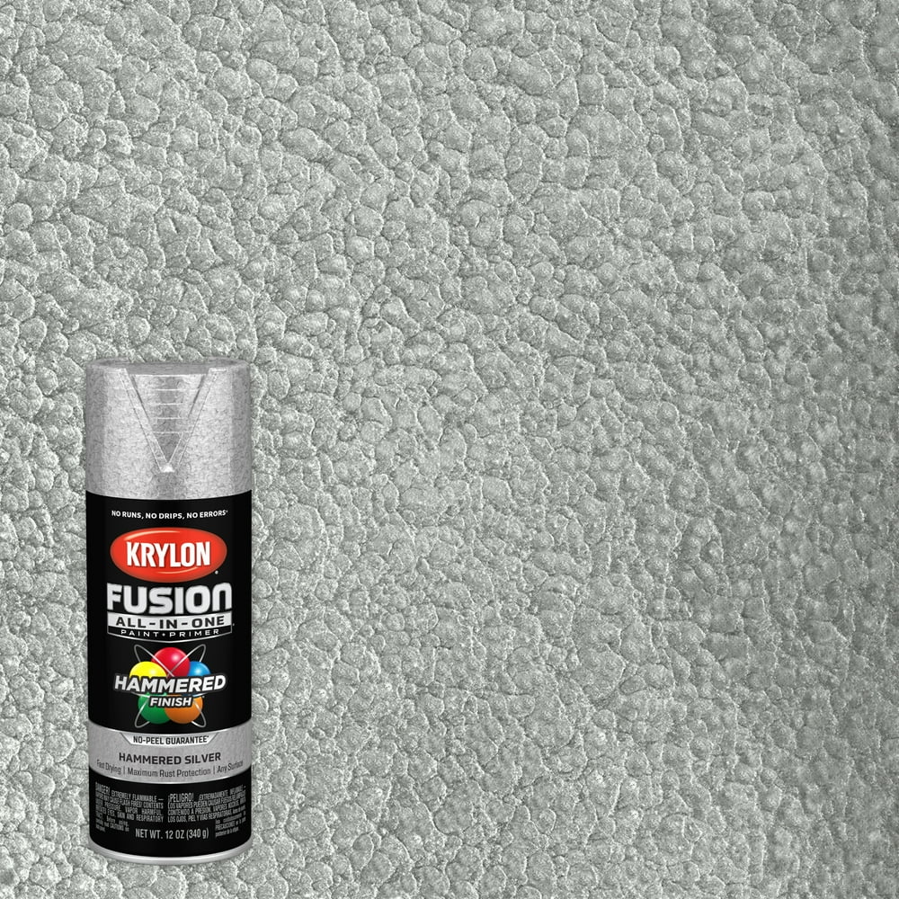 Krylon Fusion AllInOne Spray Paint, Hammered Silver, 12 oz. Walmart