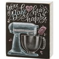 thumbnail image 2 of Primitives by Kathy 113003 Chalk Sign - You Bake My Heart Happy, 2 of 4