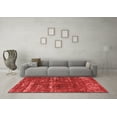 thumbnail image 3 of Ahgly Company Indoor Round Oriental Red Industrial Area Rugs, 4' Round, 3 of 4