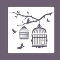 thumbnail image 3 of Beautiful Flower Birds Stencils Painting Templates DIY Craft Scrabook 8 Sheet, 3 of 11