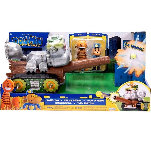 Dog Man Squirrel Tank Playset (with Dog Man & Petey Action Figures)
