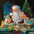 thumbnail image 2 of Comish, Susan 26x26 White Modern Wood Framed Museum Art Print Titled - Santas Office, 2 of 4