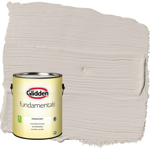 Glidden Fundamentals My Alibi / Beige Semi-Gloss Interior Paint, 1 Gallon