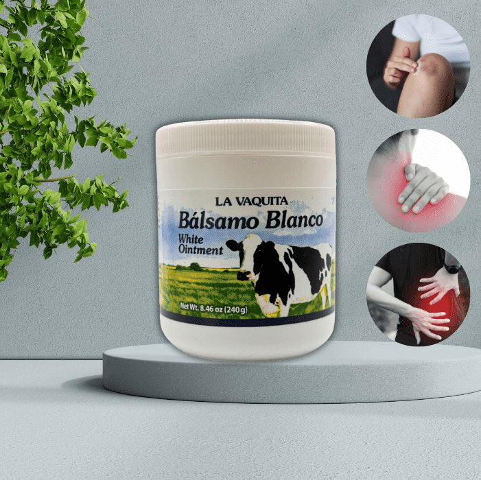 La Vaquita Bálsamo Blanco Ointment 3.52oz (100g)- Fast-Acting Relief for Muscles & Joints - Soothing Balm with Menthol, Camphor, and Eucalyptus Oil