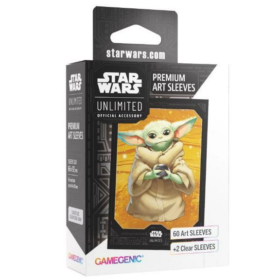 Star Wars Unlimited Legends of the Force Premium Art Sleeve Grogu By Gamegenic