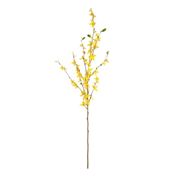Vickerman 39" Artificial Yellow Forsythia Flower Spray. Includes 4 sprays per pack.
