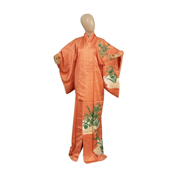 DEAR VANILLA Authentic Traditional Japanese Kimono for Women Dress Robe Made in Japan Genuine Original KM-0564