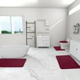 thumbnail image 4 of Christmas Under 10 EDHITNR Bathroom Set, Memory Foam Bath Mat 4 Set Bathroom Rugs For 4 Pcs Toilet Mats Universal Soft Comfortable Water Absorption Non-Slip Thick, 4 of 7