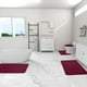 thumbnail image 4 of Juego de alfombras de baño de espuma oscura, 4 piezas, universal, cómodo y suave, absorción de agua, antideslizante grueso, lavable a máquina, más fácil de secar, base antideslizante de látex, superfi, 4 of 9
