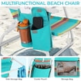 thumbnail image 5 of LAZY BUDDY Low Beach Chair, Backpack Beach Chair for Adults with 5-Position, Lightweight Folding Beach Camping Chairs with Cup Holder, Storage Bag & Cooler Bag, 5 of 9