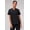 BLACK, variant on Women's Vital Scrub Top, 1-Pocket V-Neck - MotionTech Fabric, 4-Way Stretch, Wrinkle-Resist, Anti-Shrink, Chest Pocket, Semi-Slim Fit (Sizes Vary)