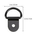 thumbnail image 2 of WRISTBIQUE 60Pcs Black Small D Ring Parts Durable Picture Frame Hook Supply for Wall Use, 2 of 6