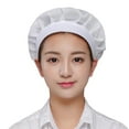 thumbnail image 2 of Unisex Breathable Adjustable Mesh Cap Factory Worker Kitchen Cooking Chef Hat, 2 of 7