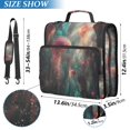 thumbnail image 2 of FORMRS Zipper Binder with Shoulder Strap 2-inch Ring 500 Sheet Capacity File Bag, Psychedelic Forest, 2 of 5