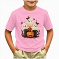 thumbnail image 2 of xaweyi Halloween T Shirt for Kids Girls Cute Ghost with Bow Graphic Short Sleeve Crew Neck,Sizes 12-13 Years, 2 of 5