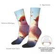 thumbnail image 2 of Yiaed Heart Sky Bird Couple Print Great elasticity Crew Socks Sports socks for Men and Women, 2 of 5