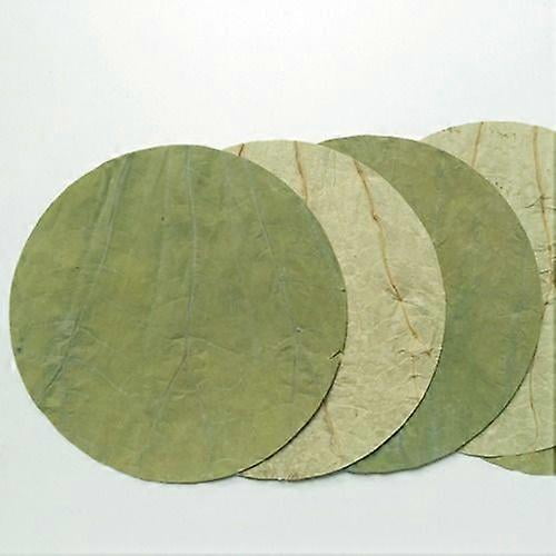 100pcs Dried Lotus Leaves for Sushi Plates Round Shape Food Wrapping Decor Party Decoration Natural Cooking Making Liner Safe and Healthy Material