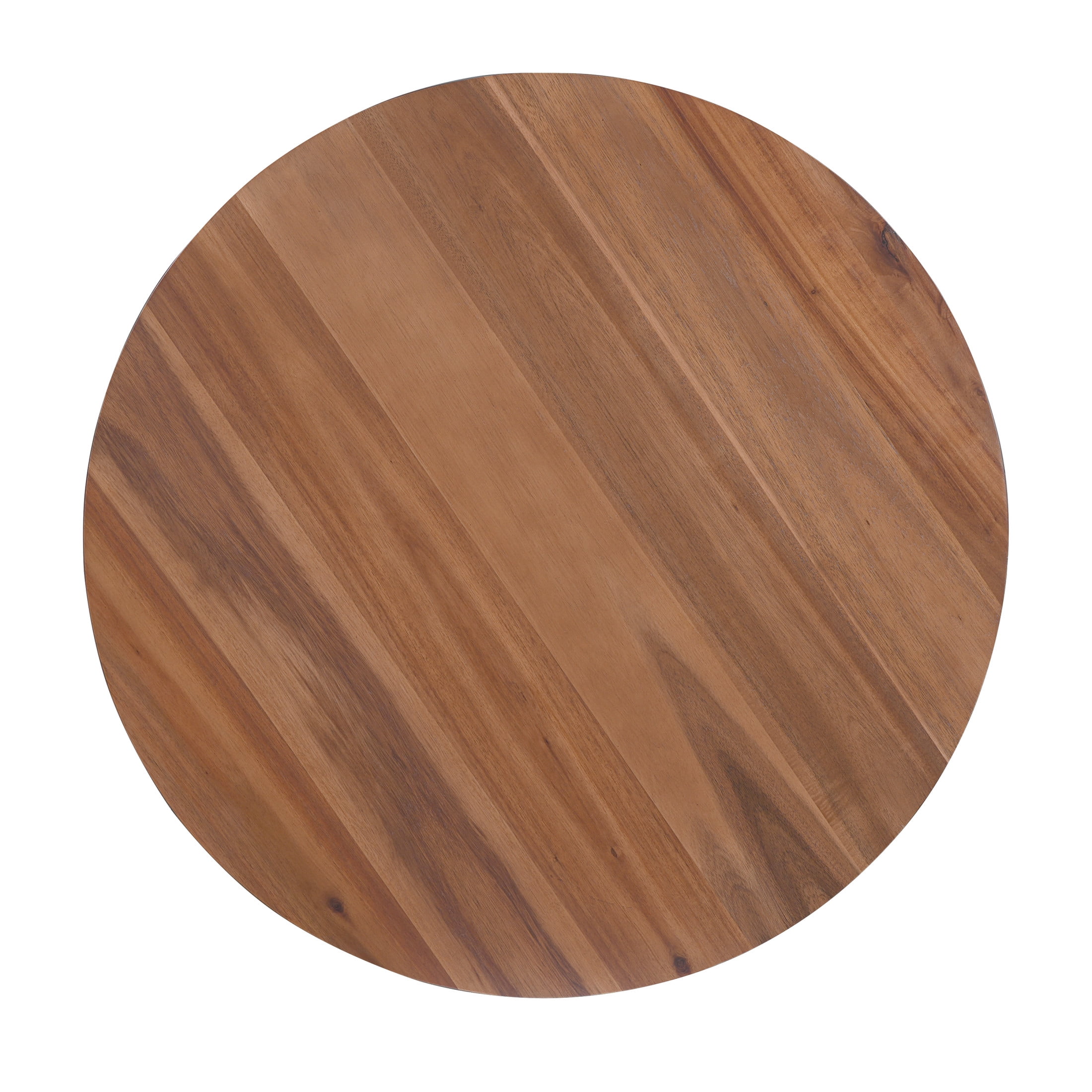 Christopher Knight Home 30" Round Coffee Table, Handcrafted Wood Accent Table, Natural+Black