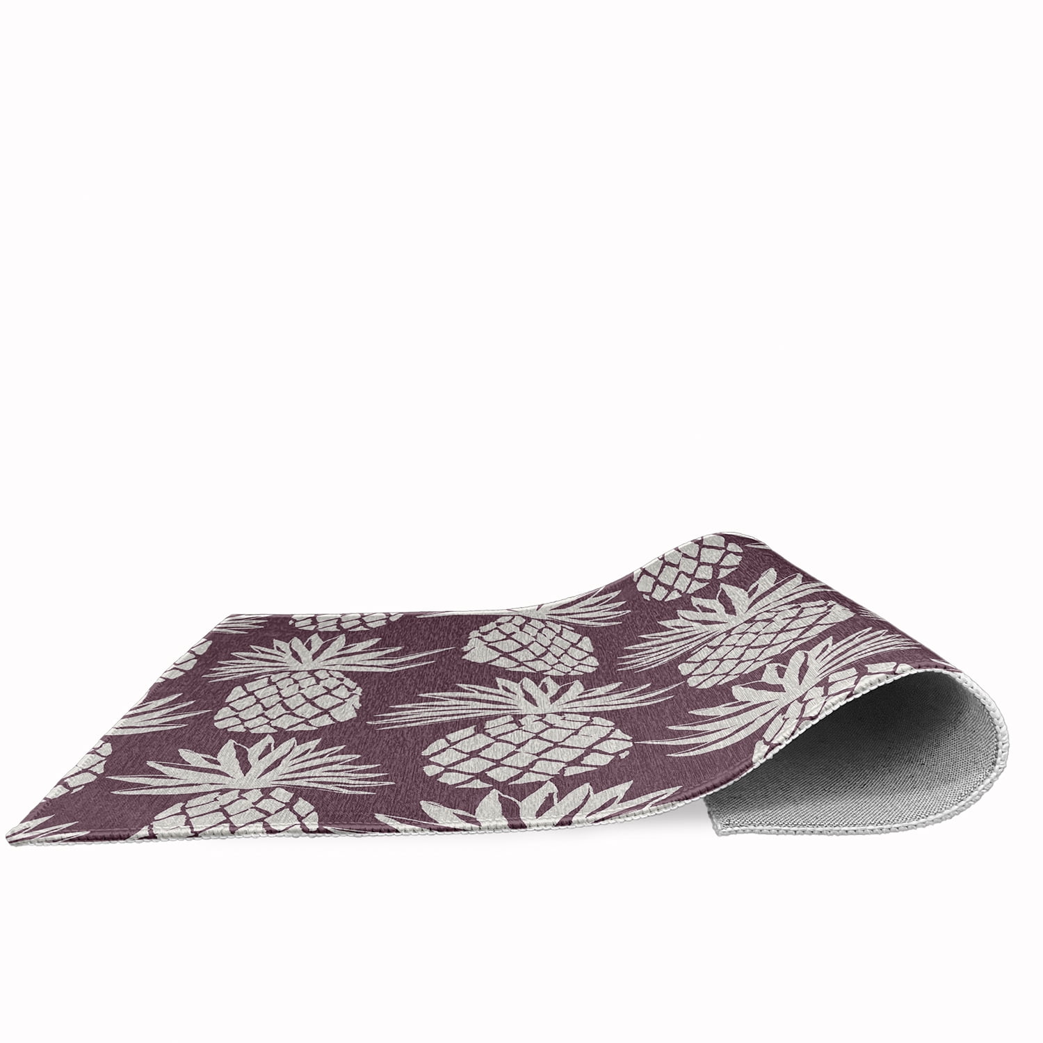 Simply Daisy 4' x 6' Pineapple Pattern Chenille Rug, Dusty Purple