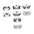 thumbnail image 3 of Plantillas de caras de carnaval Yuyangstore 8 Uds cara completa PET, 3 of 8