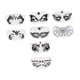 thumbnail image 3 of Plantillas de caras de carnaval Yuyangstore 8 Uds cara completa PET, 3 of 8
