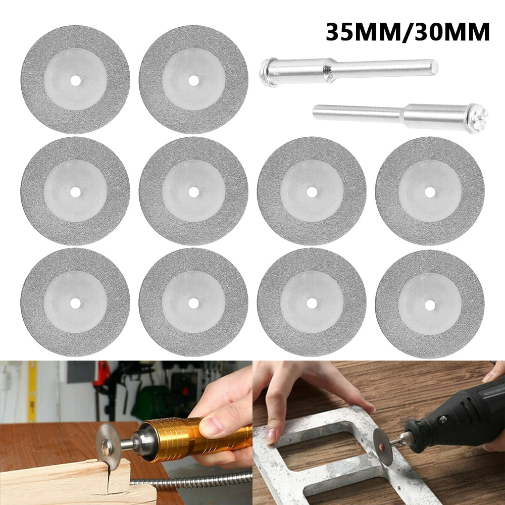 10x Diamond Cutting Off Disc Saw Blades Grinding Wheel for Dremel Rotary Kit 