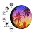 thumbnail image 4 of Pofeuu Palm Trees at Sunset Print Spare Tire Wheel Cover for Car Truck SUV Camper Universal Fit Spare Tire Cover RV Spare Tire Covers-16 inch, 4 of 6
