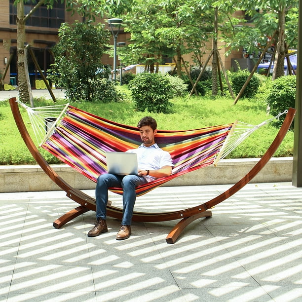 330lbs - Fits 2 People, 11 ft. Quilted Hammock with ...