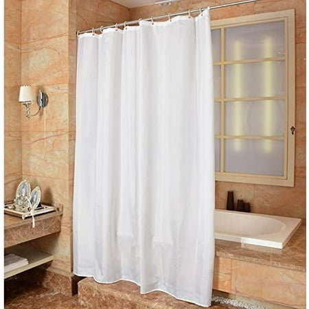 Shower Curtain Liner White 80 X Inch Weighted Hem Extra Long Water Repellent Polyester Fabric With 12 Hooks Included For Bathroom Showers And Hotel Gym Swimming Pool Canada Shower Curtain Liner White 80 X Inch, 80 Inch Length Shower Curtains