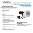 thumbnail image 2 of Válvula de control automático para sistemas de filtración Purikor PKVF27D-3-1465, 2 of 3