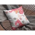 thumbnail image 4 of Red White Garden Indoor Outdoor Throw Pillow, 4 of 4
