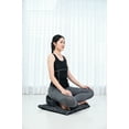thumbnail image 3 of Leewadee Meditation Cushion Set – 1 Small Zafu Yoga Pillow and 1 Small Roll-Up Zabuton Mat Filled with Kapok, Black, 3 of 7