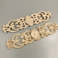 thumbnail image 4 of TOP! 40Cmx10Cm Woodcarving Decals Carved Corner Flower Home Decoration Cabinet Door Bed Decorative Patch Onlay Wood Applique, 4 of 4