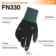 thumbnail image 2 of Guantes de trabajo DEX FIT Nitrile FN330, 3 pares, negros, talla M (8), 2 of 6