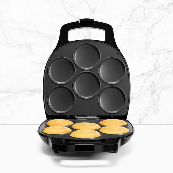 Holstein Housewares 6-Section Arepa Maker 1000W, Black